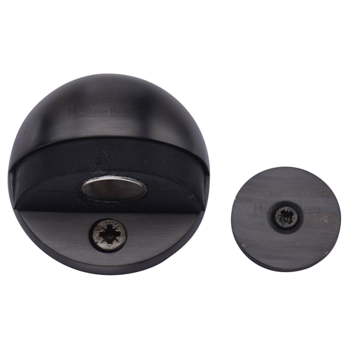 Heritage Brass Shielded Door Stop in Matt Bronze