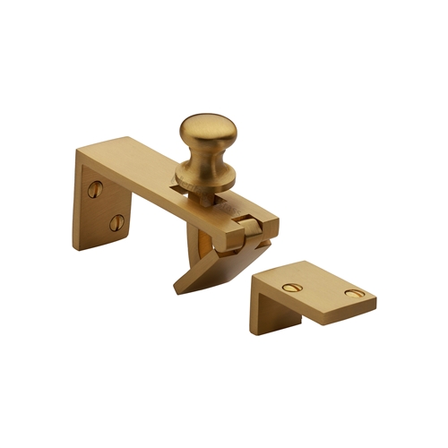 Heritage Brass Counter Flap Catch in Satin Brass