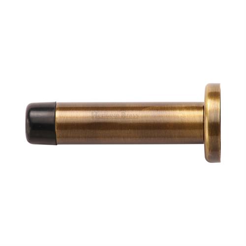 Cylindrical Wall Mounted Door Stop with Rose