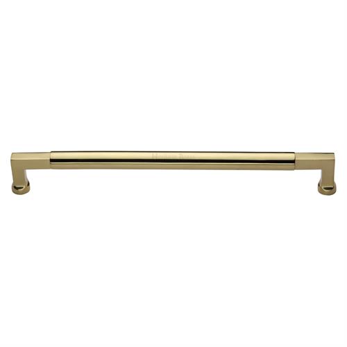 Heritage Brass Door Pull Handle Bauhaus Design 457mm Polished Brass Finish