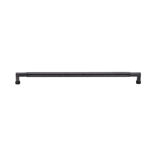 Heritage Brass Door Pull Handle Hammered Bauhaus Design