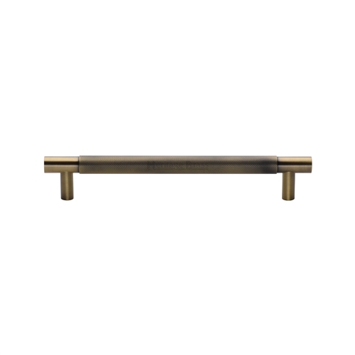 Heritage Brass Appliance Pull Knurled Design in Antique Brass
