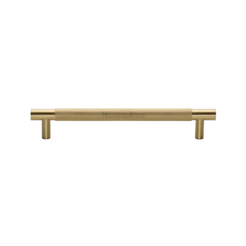 Heritage Brass Appliance Pull Knurled Design in Satin Brass