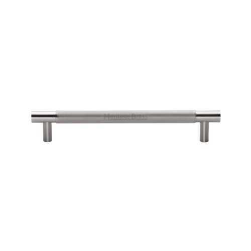 Heritage Brass Appliance Pull Knurled Design in Satin Nickel