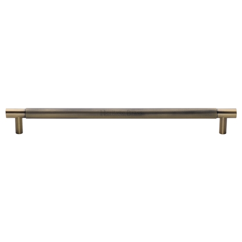 Heritage Brass Appliance Pull Knurled Design in Antique Brass
