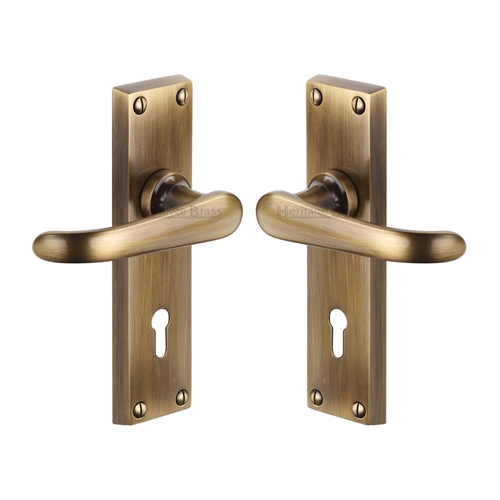Windsor Door Handle on Plate