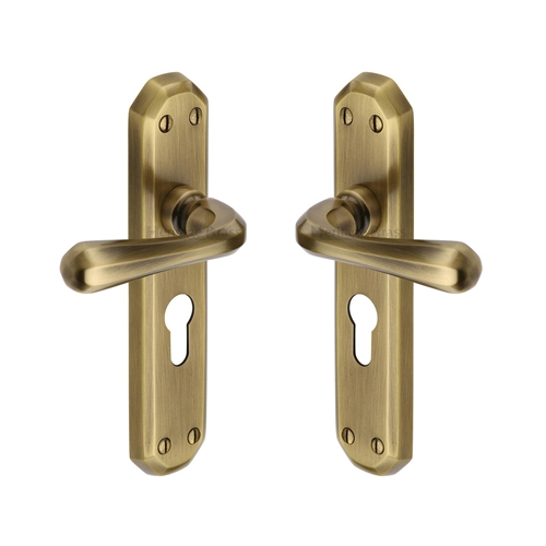 Charlbury Door Handle on Plate