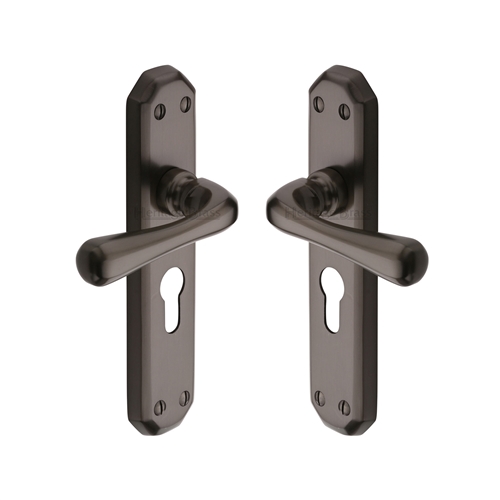 Charlbury Door Handle on Plate