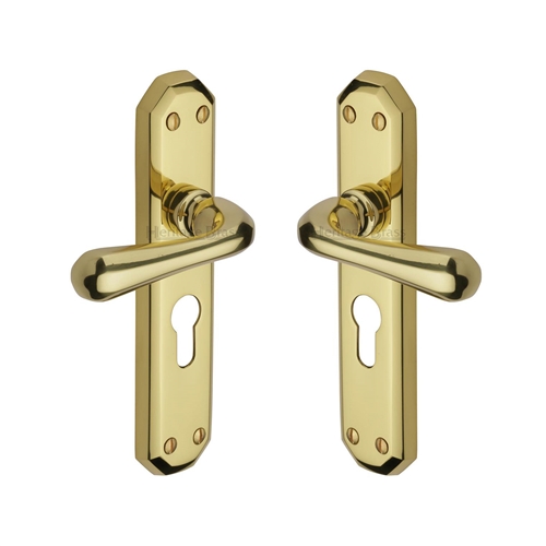 Charlbury Door Handle on Plate