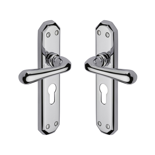 Charlbury Door Handle on Plate