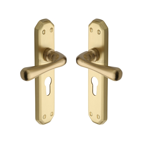 Charlbury Door Handle on Plate