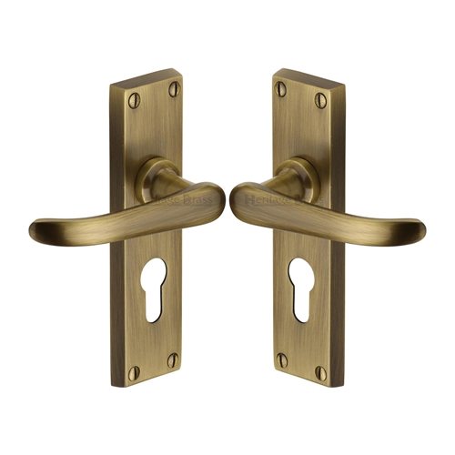 Windsor Door Handle on Plate