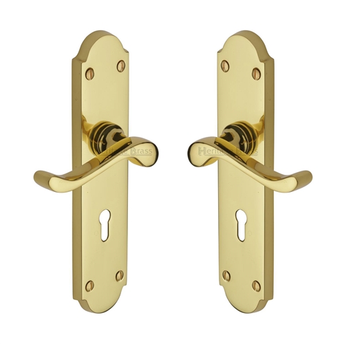 Savoy Long Door Handle on Plate