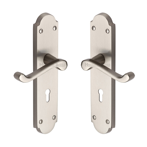 Savoy Long Door Handle on Plate