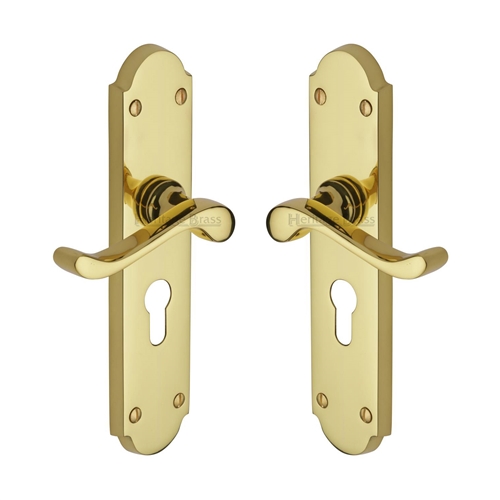 Savoy Long Door Handle on Plate