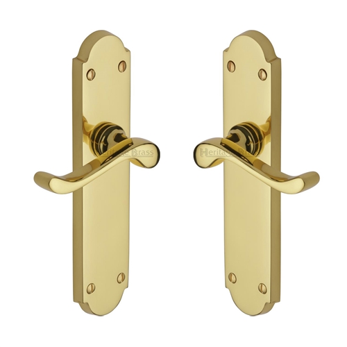 Savoy Long Door Handle on Plate