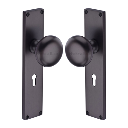 Victoria Mortice Knob on Plate