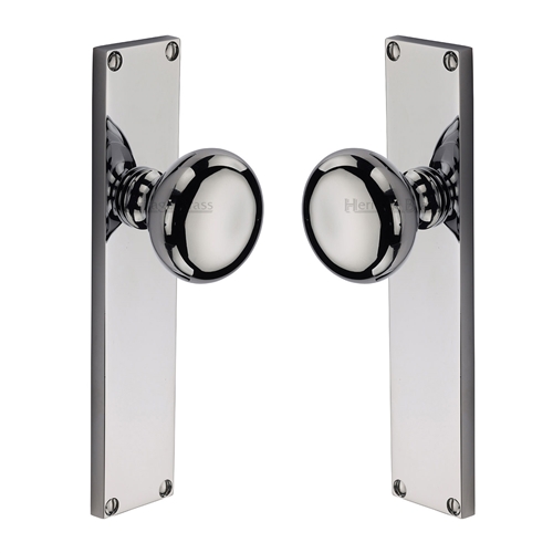 Victoria Mortice Knob on Plate