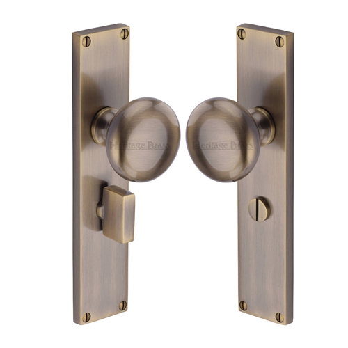 Victoria Mortice Knob on Plate