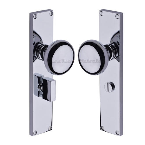 Victoria Mortice Knob on Plate