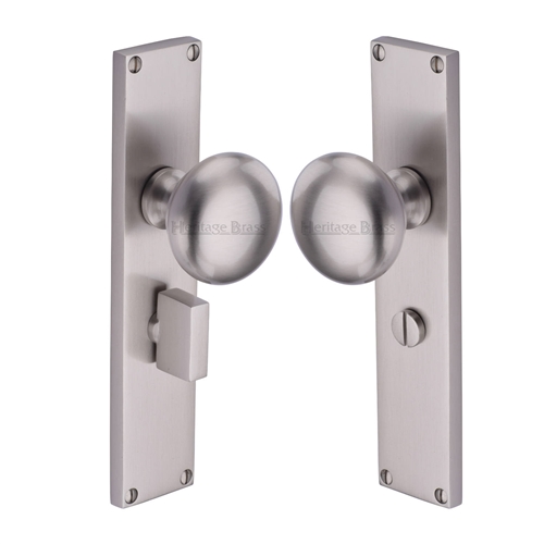 Victoria Mortice Knob on Plate