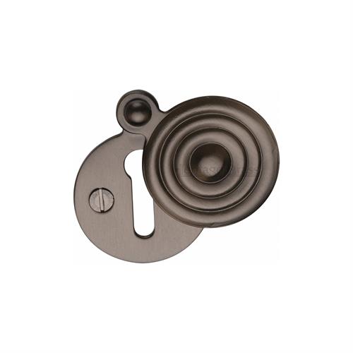 Standard Covered Key Escutcheon Reeded - V972