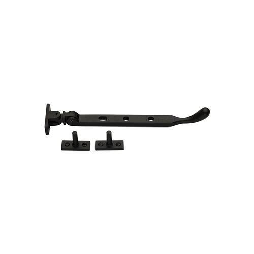 Casement Window Stay Ball Design in Matt Black