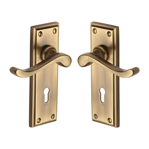 Edwardian Door Handle on Plate