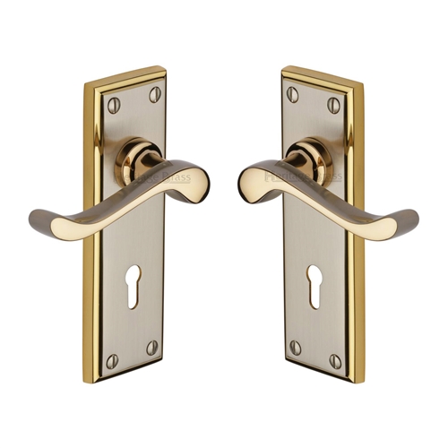 Edwardian Door Handle on Plate