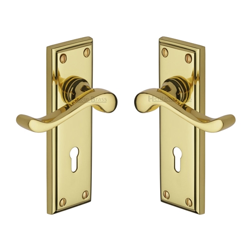 Edwardian Door Handle on Plate