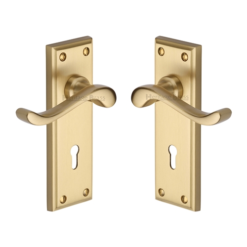 Edwardian Door Handle on Plate
