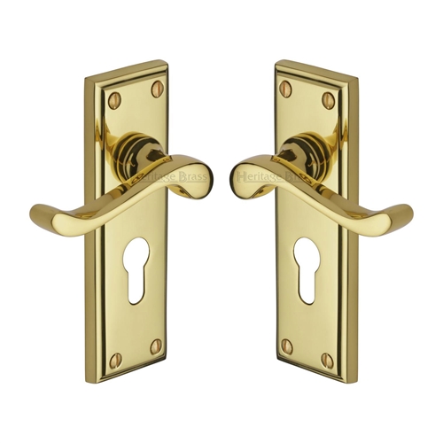 Edwardian Door Handle on Plate