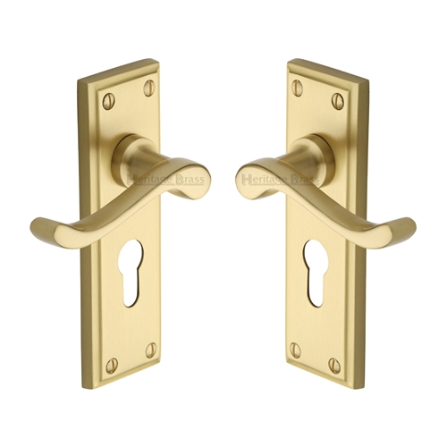Edwardian Door Handle on Plate