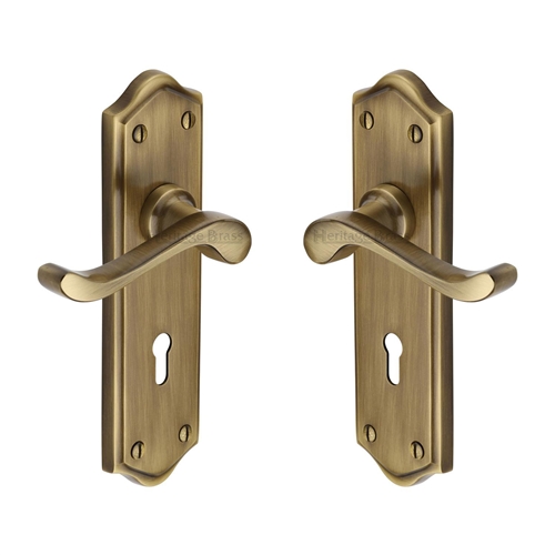 Buckingham Door Handle on Plate