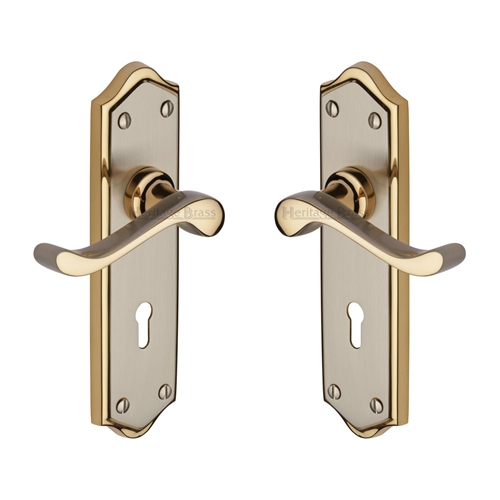Buckingham Door Handle on Plate