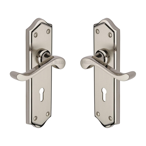 Buckingham Door Handle on Plate