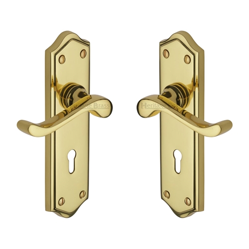 Buckingham Door Handle on Plate