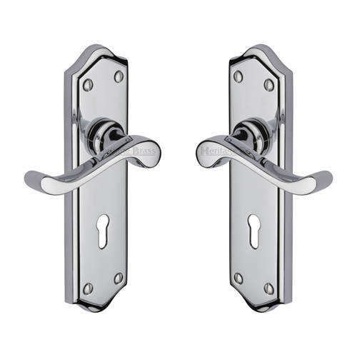 Buckingham Door Handle on Plate