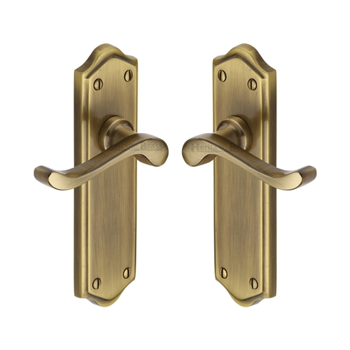 Buckingham Door Handle on Plate