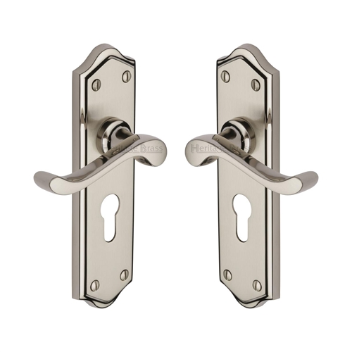 Buckingham Door Handle on Plate