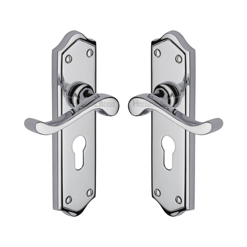 Buckingham Door Handle on Plate