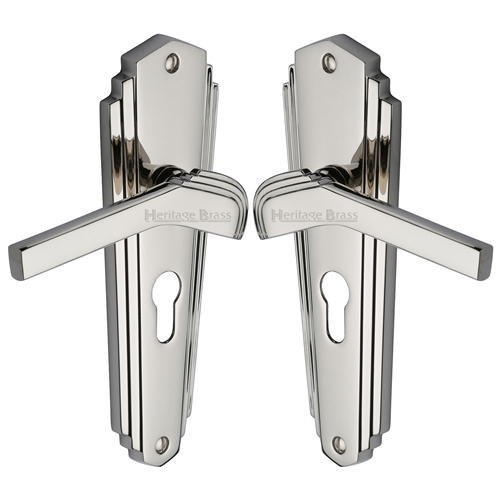Waldorf Door Handle on Plate