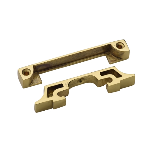 Tubular Latch Rebate Kit in Polished Brass