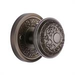 Aydon Door Knob on Rose in Matt Bronze