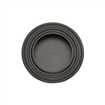Round Reeded Flush Pull  in Matt Bronze