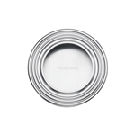 Round Reeded Flush Pull  in Satin Chrome