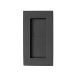 Rectangular Flush Pull - C1855 in Matt Black