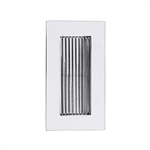 Reeded Rectangular Flush Pull  in Polished Chrome
