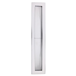 Reeded Rectangular Flush Pull  in Polished Chrome