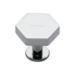 Hexagon Cabinet Knob with Rose